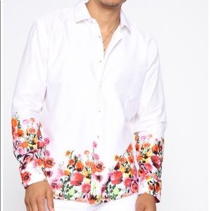 Floral Long Sleeve Woven Top